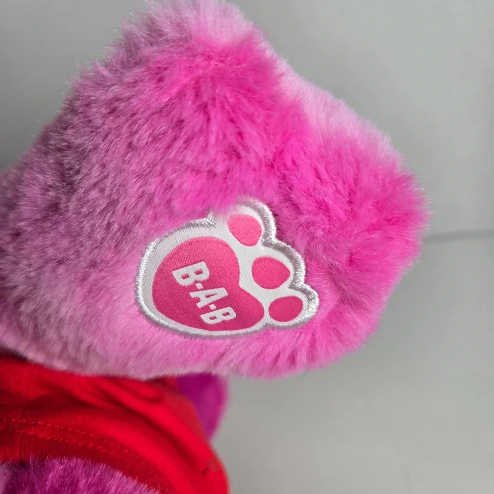 Build A Bear Pink Toadally Tie Dye Frog Plush 2022 Stuffed Animal With Shirt